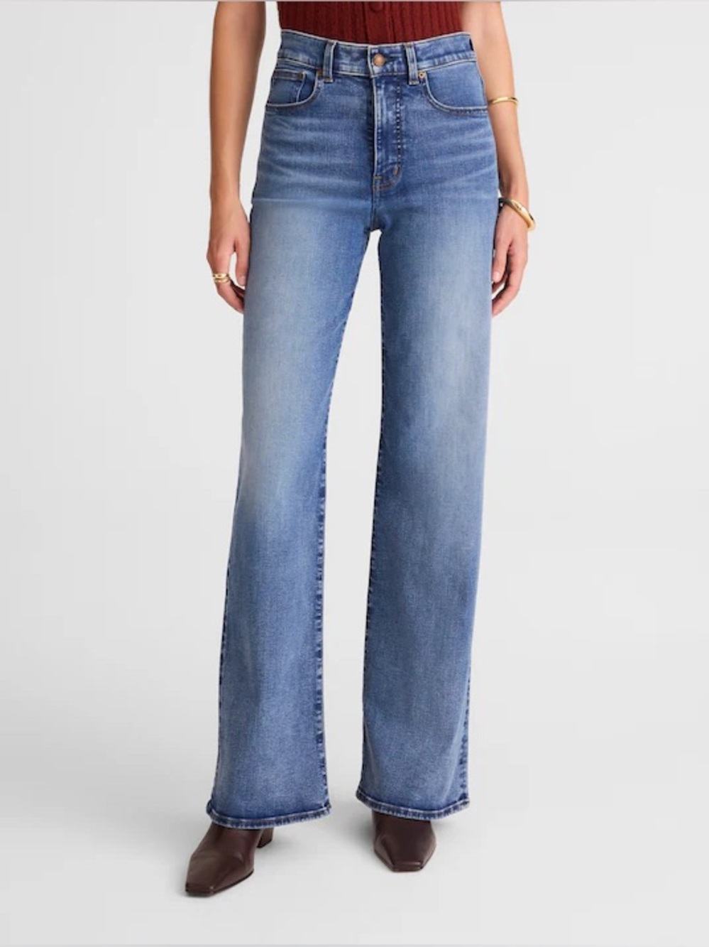 MADEWELL Women The Wide-Leg Jean 26 High Rise Super Stretch 90s Quiet Luxury